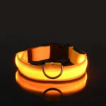 Nylon LED Night Safety Flashing Glow In The Dark Dog Leash Dogs Luminous Fluorescent Pet Dog Collar - imagen 12