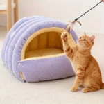 Cama Cueva para Gatos y Perros – Nido Cálido y Suave - imagen 14