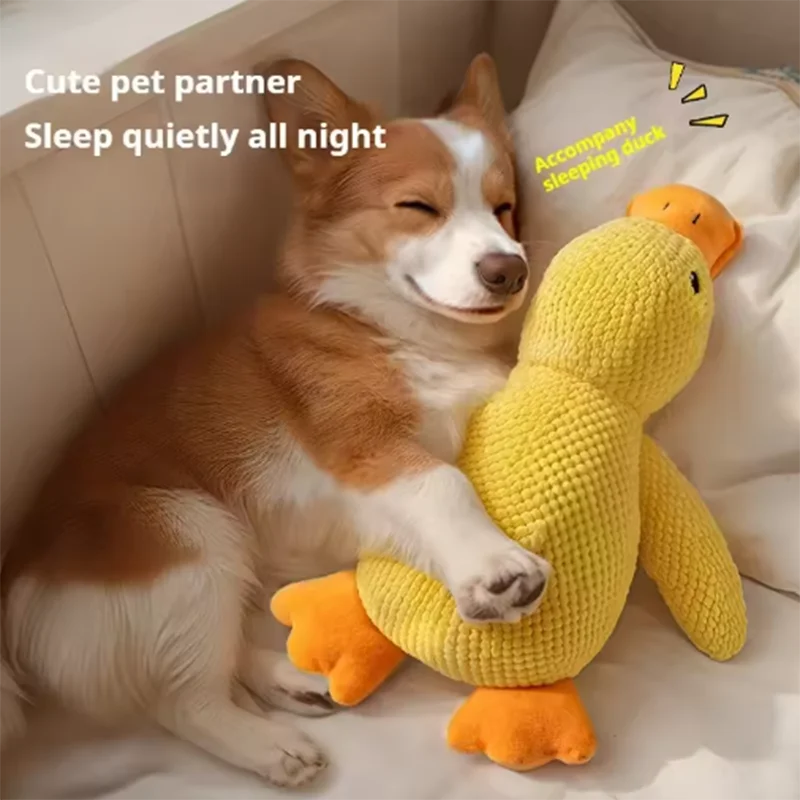 Juguete Interactivo para Perros – Pato Mordedor y Antiaburrimiento
