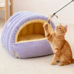 Cama Cueva para Gatos y Perros – Nido Cálido y Suave - imagen 3