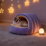 Cama Cueva para Gatos y Perros – Nido Cálido y Suave - imagen 7